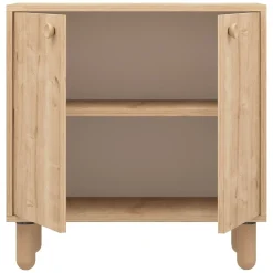 Credenza Marrone Rovere un Ripiano 2 Ante 72x36x73h cm, 2 Vani - Pontida