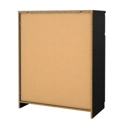 Madie|Credenze > Dmora Credenza nera 82x38x79h cm 2 ante e 1 cassetto - Romagna Nero