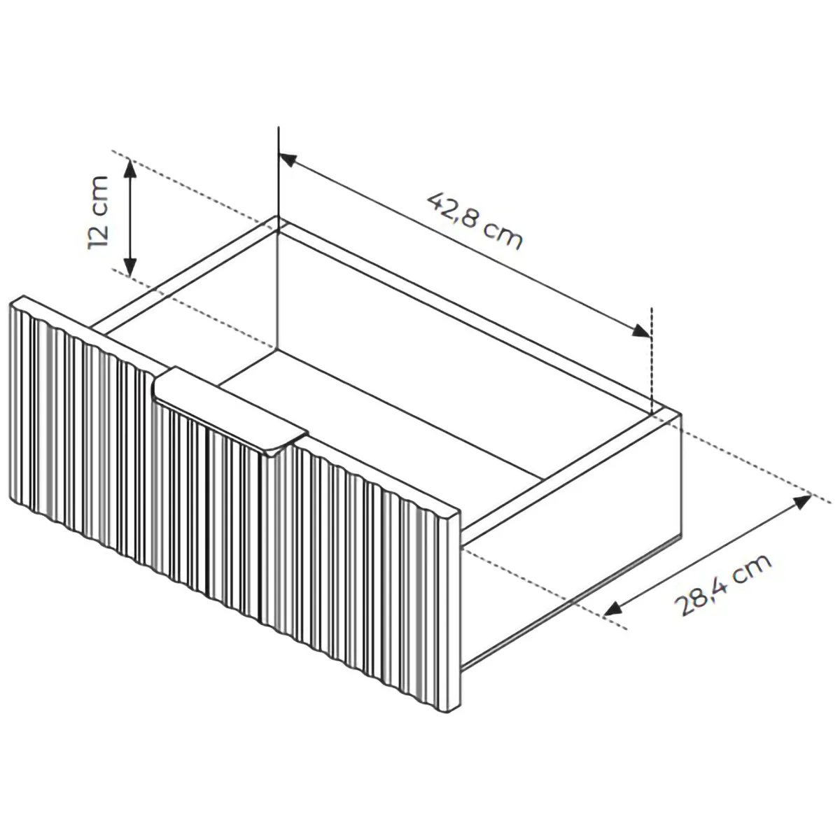 Credenze > Dmora Credenza 3 Cassetti 2 Ripiani 163x38x81h cm, Apertura Battente, Scorrevole - Halilala Nero