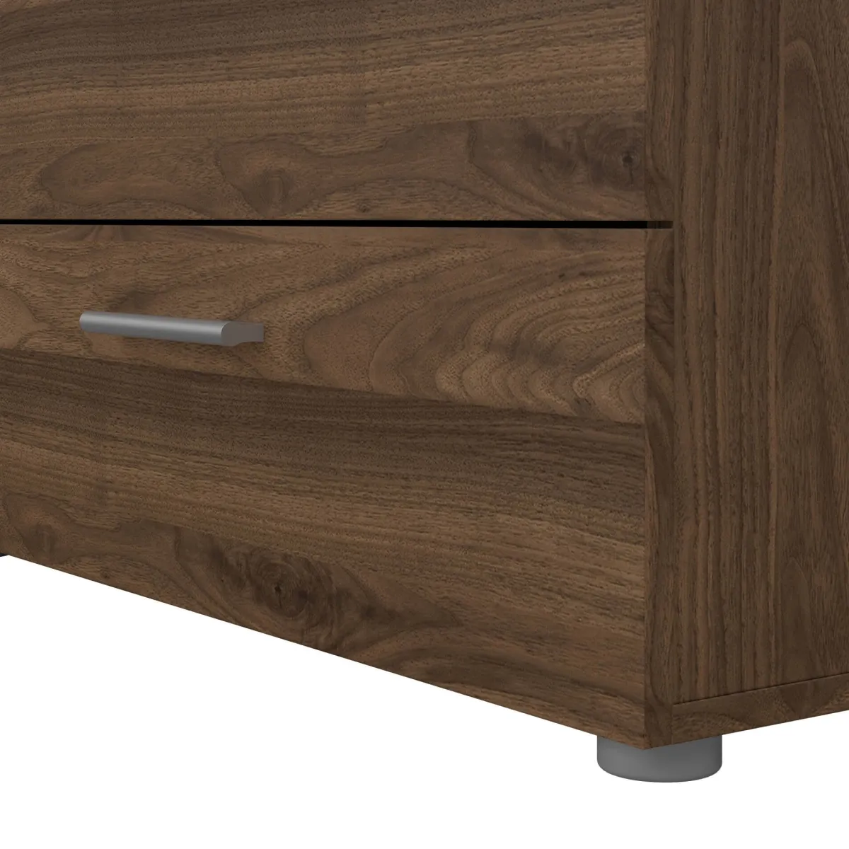 Madie|Credenze > Dmora Credenza noce 140x40x81h cm 8 cassetti - Phethai Marrone Noce