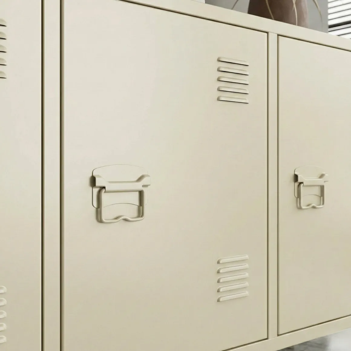 Credenza panna 120x40x73h cm 3 ante - Cocullo