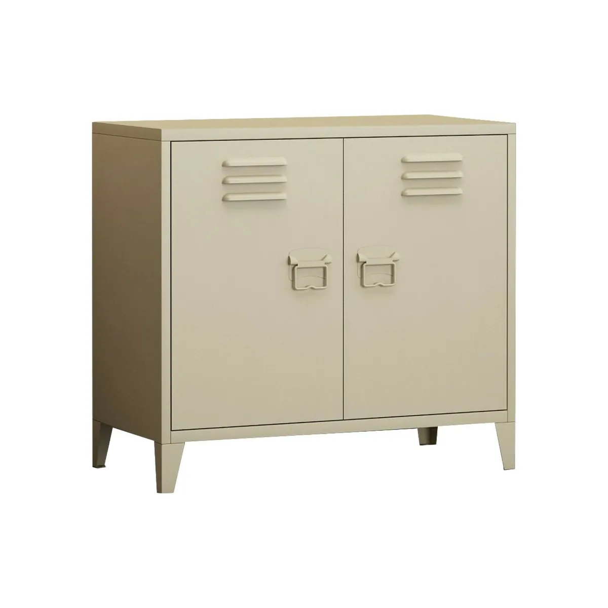 Madie|Credenze > Dmora Credenza panna 80x40x73h cm 2 ante - Conco Bianco Panna