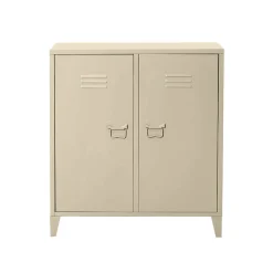 Madie|Credenze > Dmora Credenza panna 80x40x73h cm 2 ante - Conco Bianco Panna
