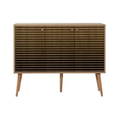 Cucina|Madie > Dmora Credenza quercia 120x36x90h cm 3 ante - Arzumia Marrone Quercia