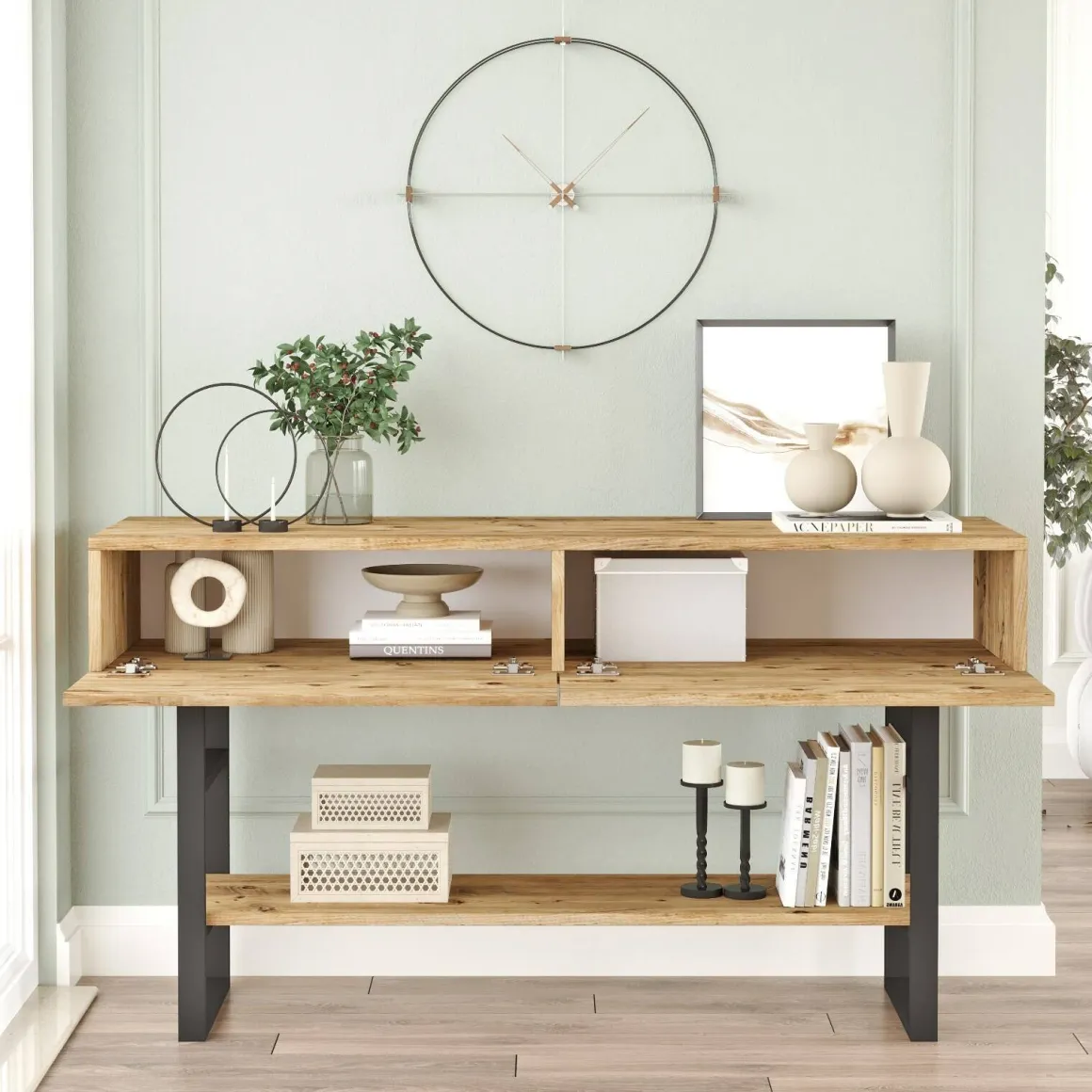 Credenza quercia 138x43x75h cm 2 ante - Allein