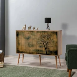 Credenza quercia 120x36x90h cm 3 ante - Haratan
