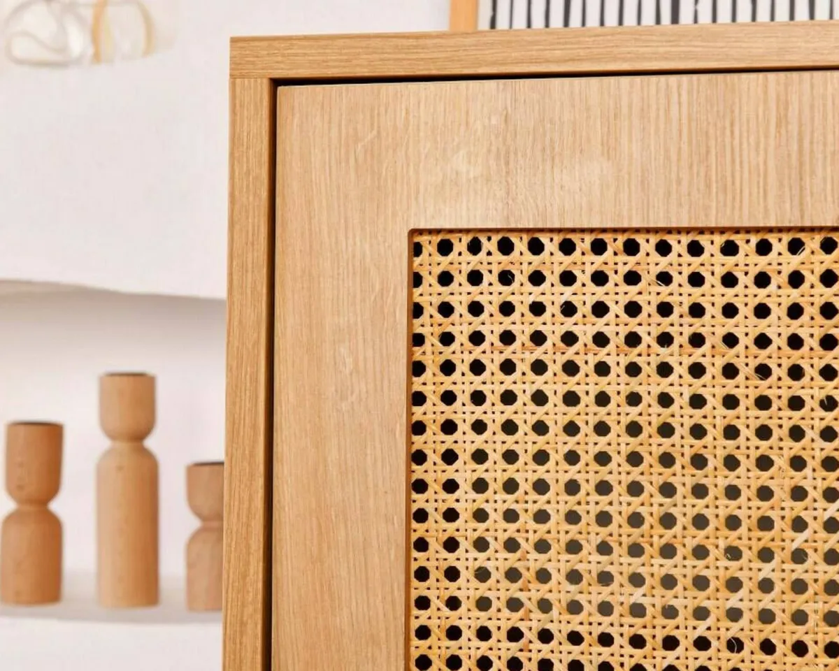 Cucina|Madie > Dmora Credenza quercia 90x40x110h cm 2 ante - Sfalerite Marrone Quercia