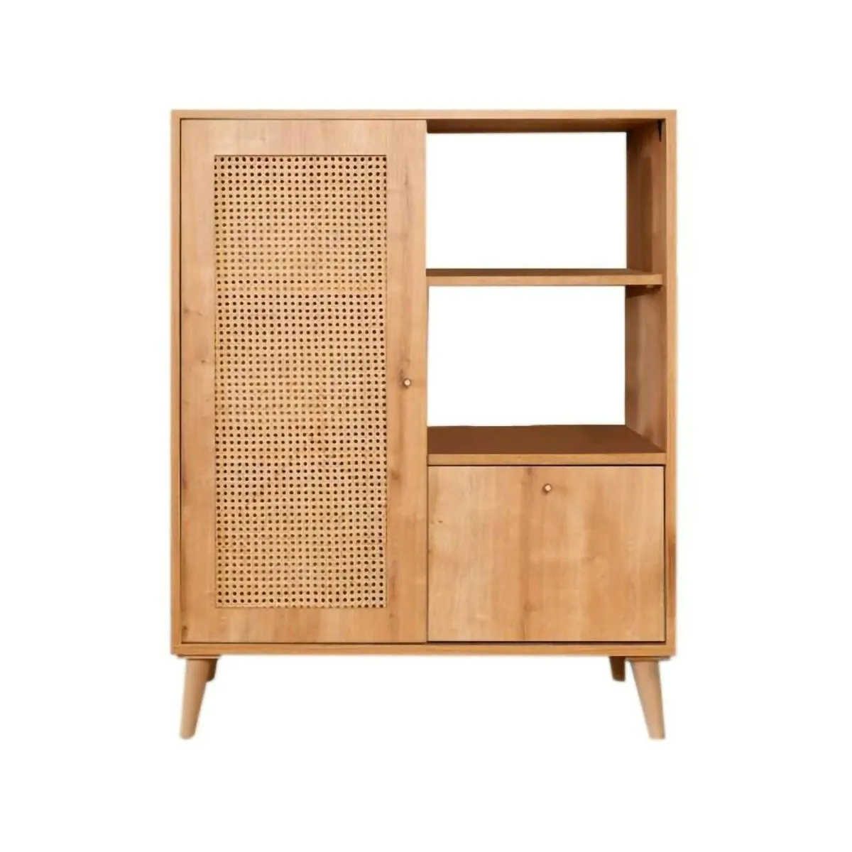 Cucina|Madie > Dmora Credenza quercia 90x40x110h cm 2 ante - Sfalerite Marrone Quercia