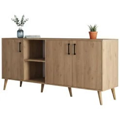 Credenza quercia 180x45x80h cm 3 ante - Vardah