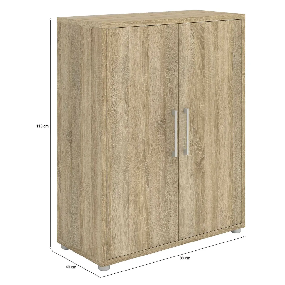 Credenza quercia 89x40x113h cm 2 ante - Warszawa