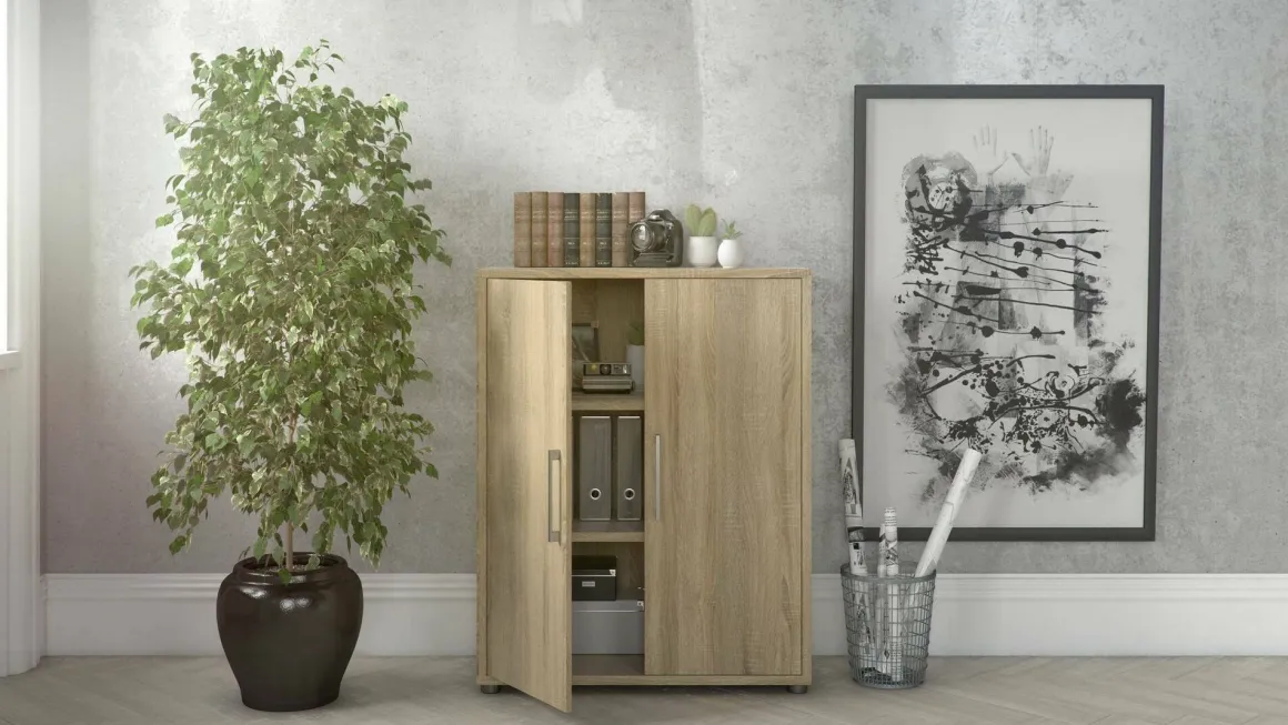 Credenza quercia 89x40x113h cm 2 ante - Warszawa