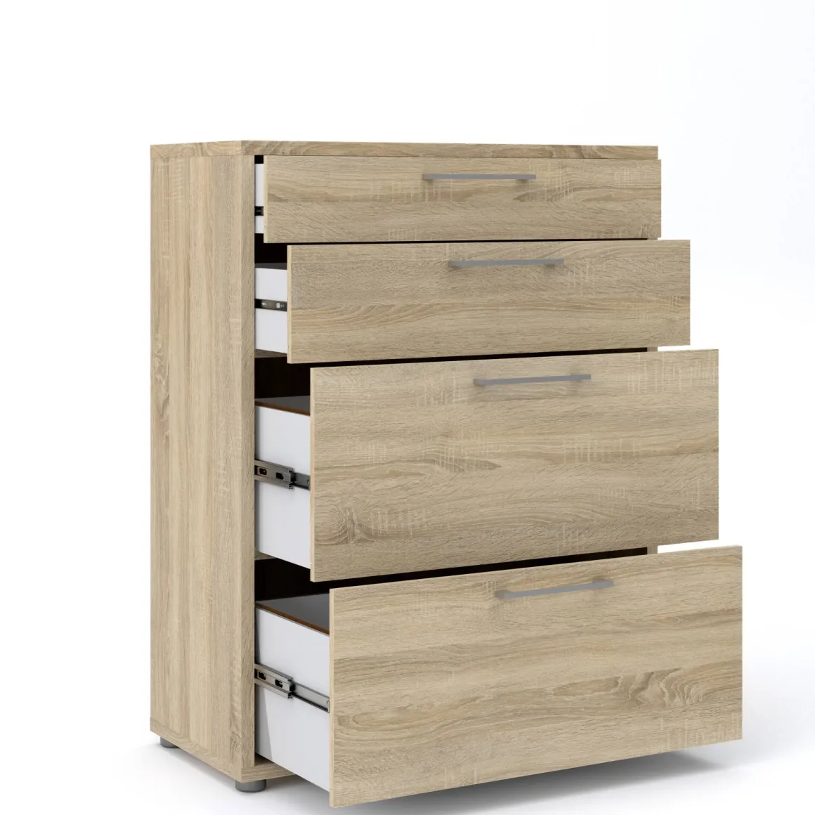 Credenza quercia 89x40x113h cm 4 cassetti - Anghiari