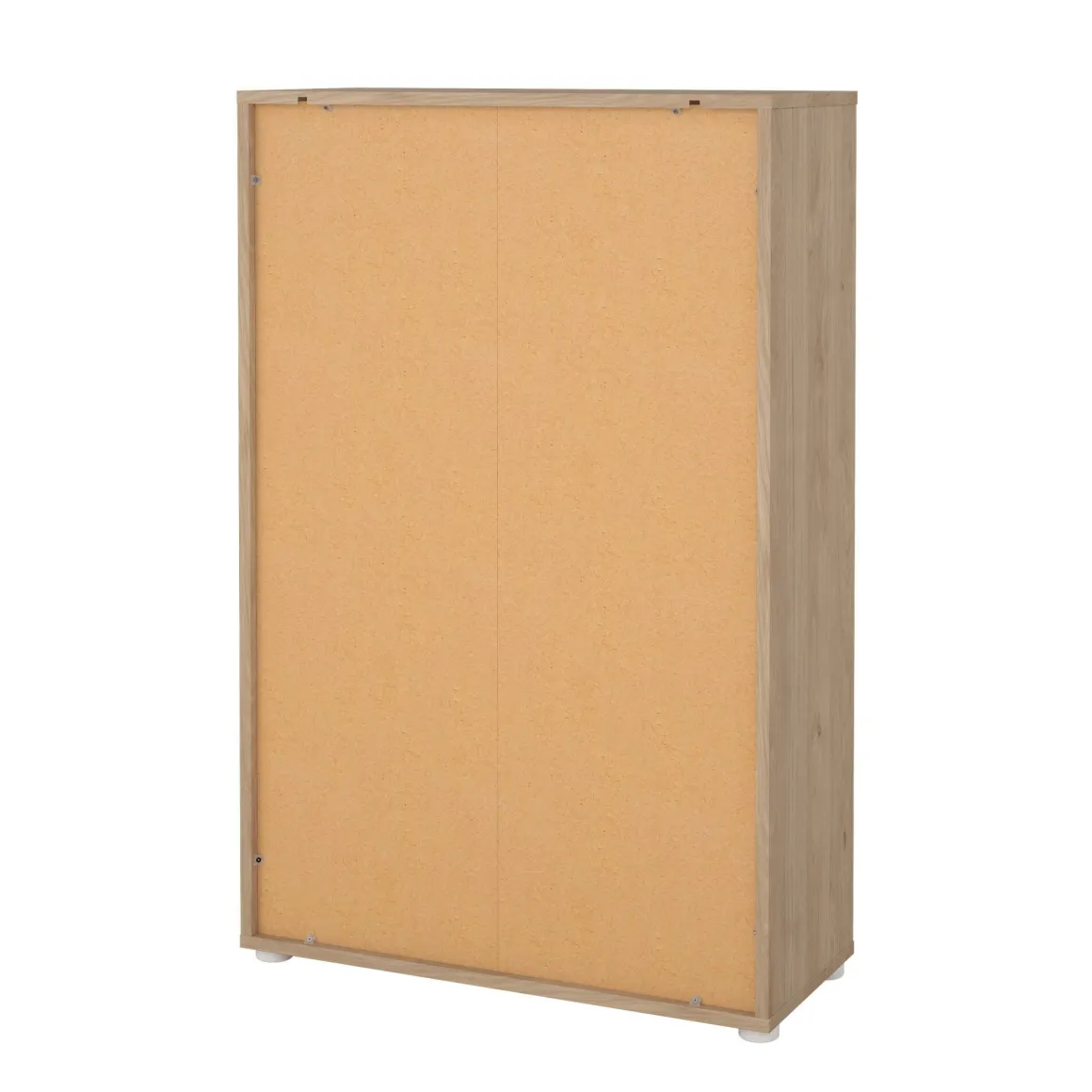 Credenza rovere e bianca 79x34x123h cm 2 ante - Canossa
