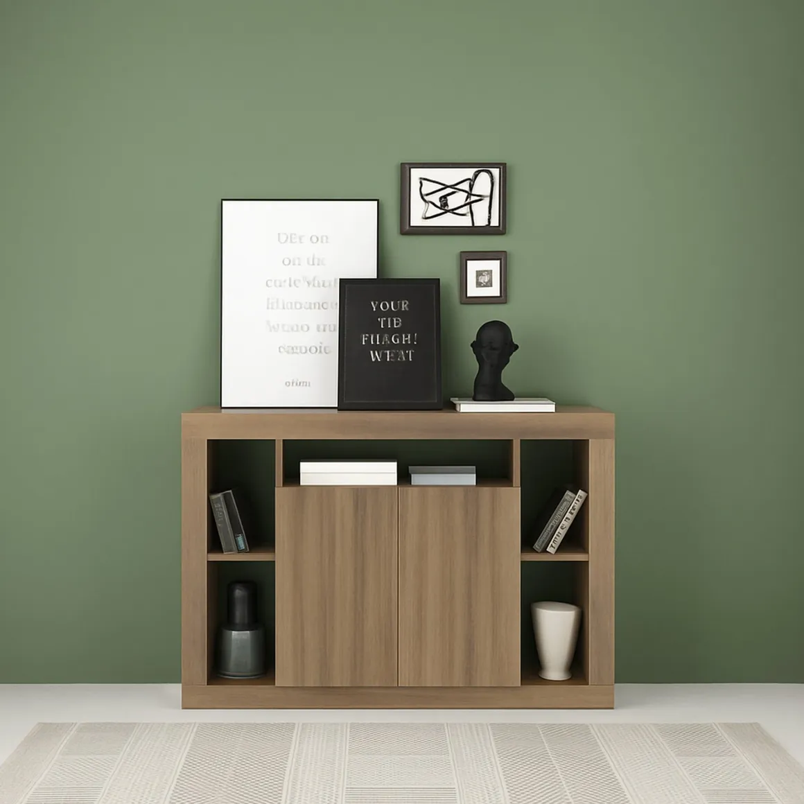 Credenza rovere 134x42x102h cm 2 ante - Angelie