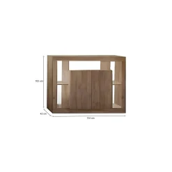 Credenza rovere 134x42x102h cm 2 ante - Angelie