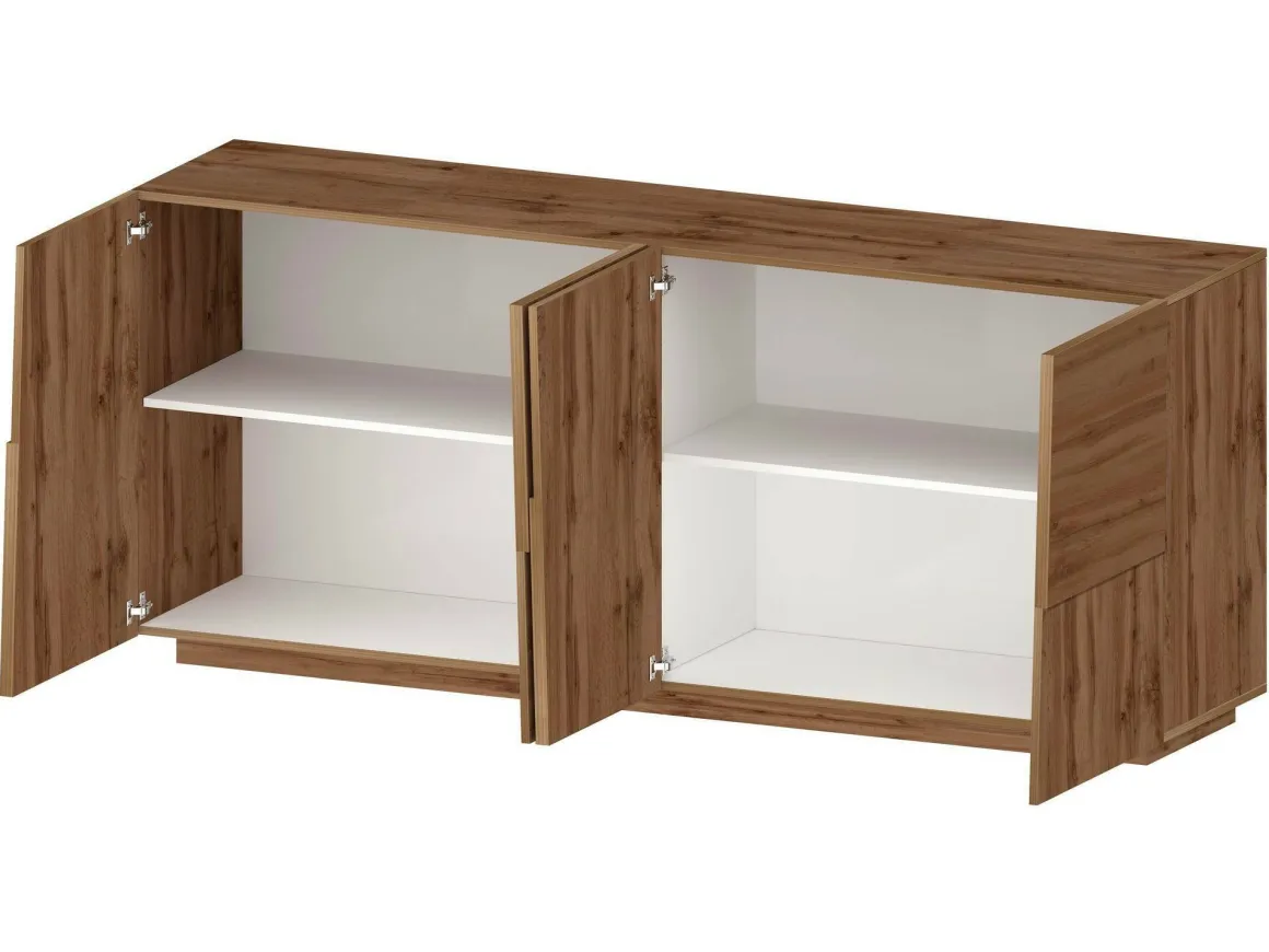 Credenza rovere 200x44x86h cm 4 ante - Arda