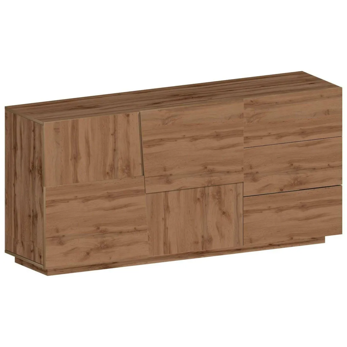 Credenza rovere 180x44x86h cm 2 ante e 3 cassetti - Avelignese