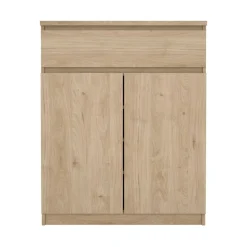 Credenza rovere 80x40x100h cm 2 ante e 1 cassetto - Genziana
