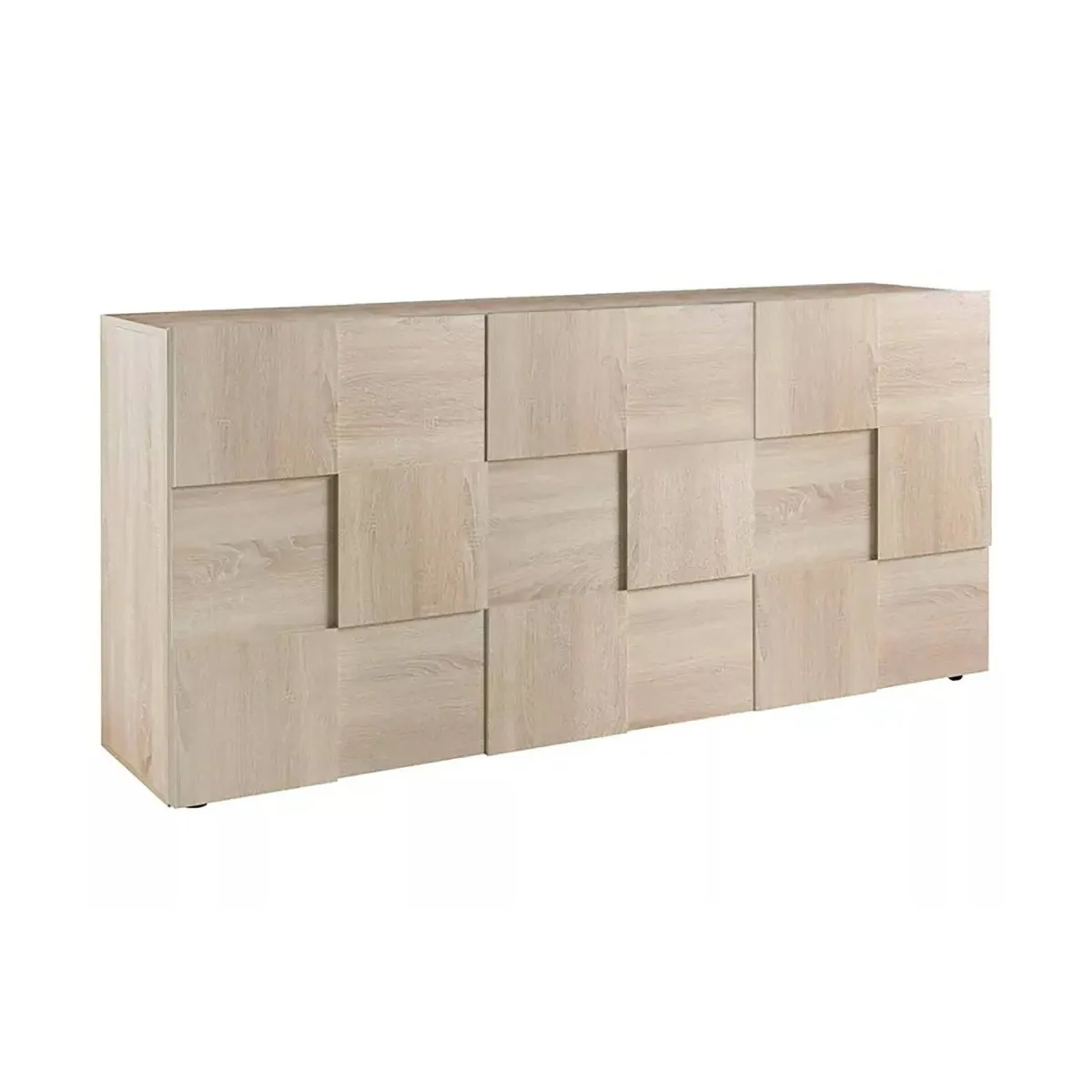 Madie|Credenze > Dmora Credenza rovere 181x43x84h cm 3 ante - Ulysses Marrone Rovere