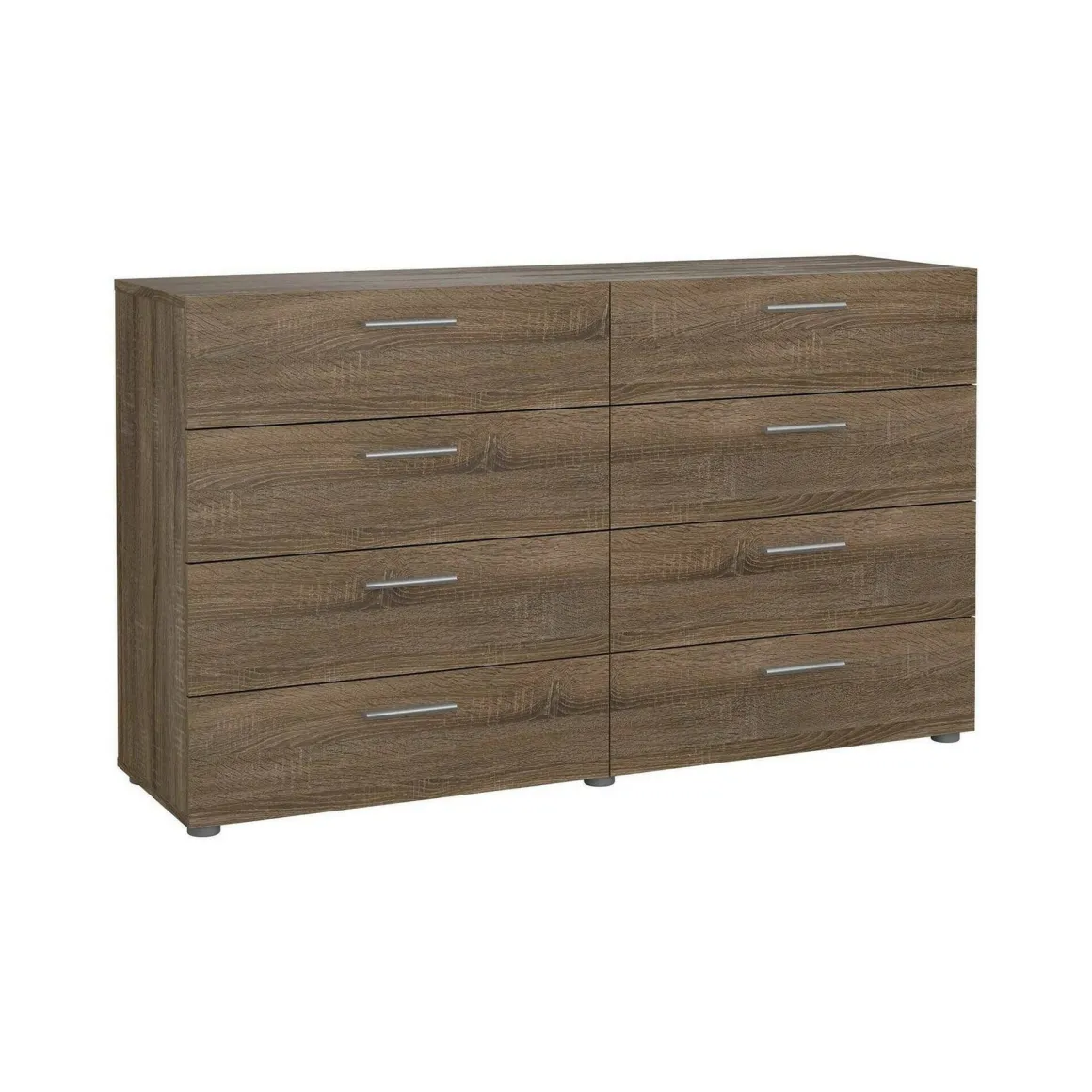 Credenza rovere 140x40x81h cm 8 cassetti - Phethai