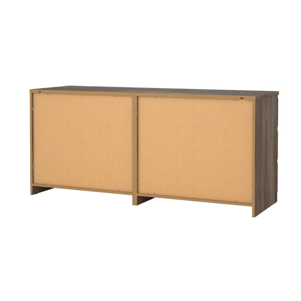 Madie|Credenze > Dmora Credenza rovere 153x50x70h cm 6 cassetti - Abacadabra Marrone Rovere
