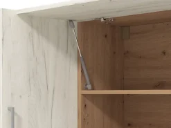 Cucina Bianco Larice Marrone Rovere un Cassetto 5 Ripiani, 9 Ante - Surano