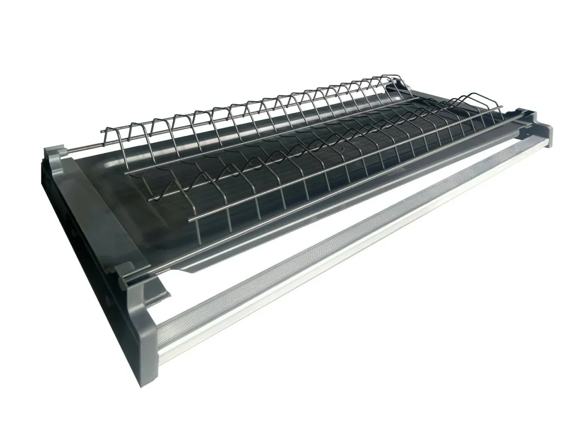 Cucina Bianco Lucido Marrone Rovere un Cassetto 19 Ripiani, Modulabile Made in Italy - Attimis