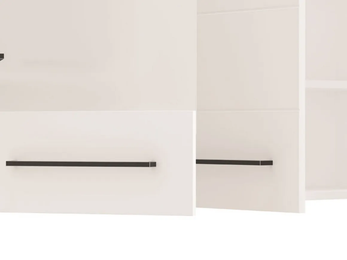 Cucine > Dmora Cucina Bianco Marrone Rovere un Cassetto 3 Ripiani, 8 Ante - Solarolo Marrone, Bianco Rovere