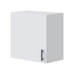 Cucina Bianco Marrone Rovere un Cassetto 4 Ripiani, Apertura Battente, Scorrevole - Thymira