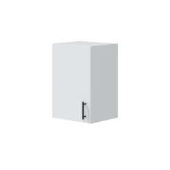 Cucina Bianco Marrone Rovere un Cassetto 4 Ripiani, Apertura Battente, Scorrevole - Thymira