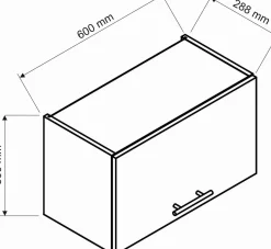 Cucina Marrone Rovere Modulabile un Cassetto, 3 Ripiani - Sora