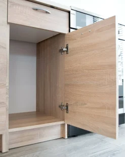 Cucina Marrone Rovere Modulabile un Cassetto, un Ripiano - Urzulei