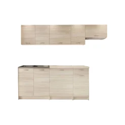 Cucina Marrone Rovere Modulabile un Cassetto, un Ripiano - Urzulei