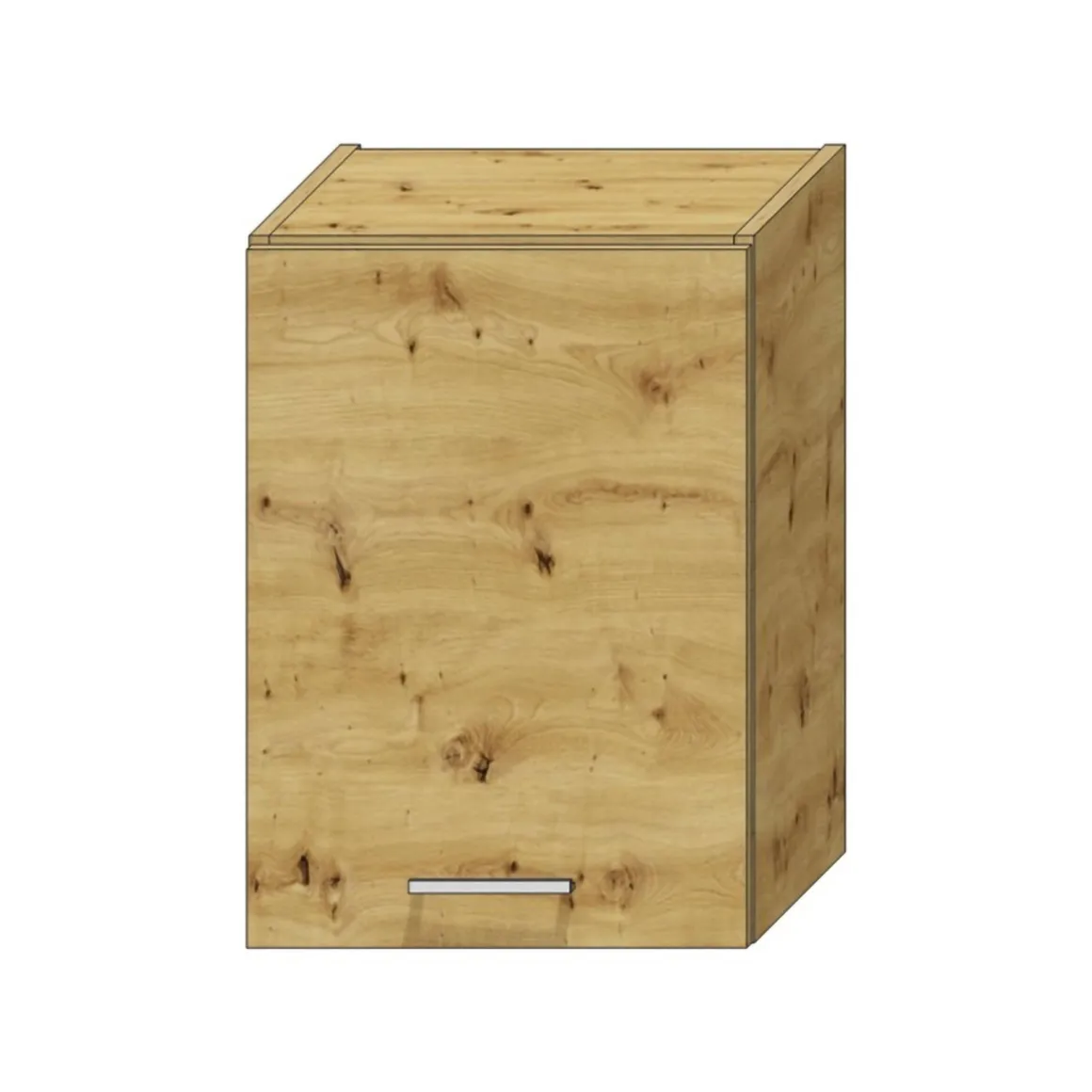 Cucina Marrone Rovere Nodi un Ripiano Modulabile, un Cassetto - Camerino