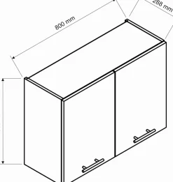 Cucina Nero Antracite Modulabile un Cassetto, un Ripiano - Rostas