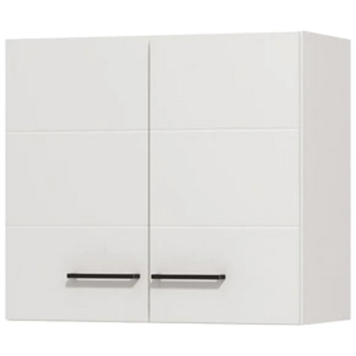 Dispensa da Cucina Bianco Nero un Ripiano 2 Ante 60x30x54h cm, Apertura Battente - Falmenta