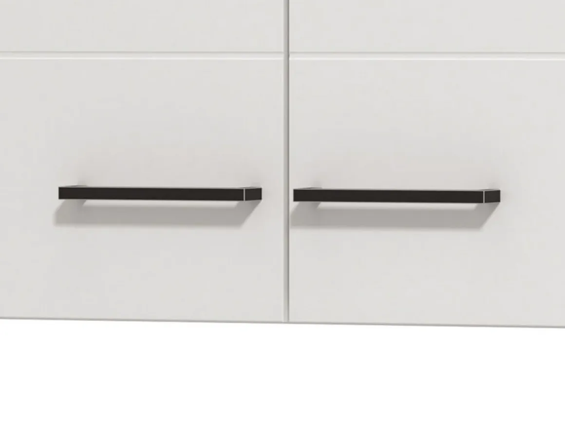 Dispensa da Cucina Bianco Nero un Ripiano 2 Ante 60x30x54h cm, Apertura Battente - Falmenta