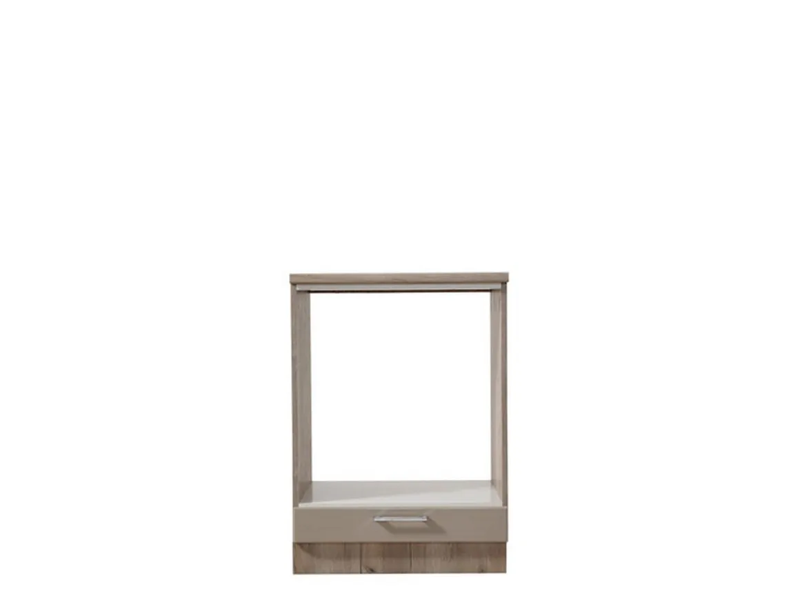 Dispensa da Cucina Marrone Rovere Nodi Beige un Cassetto 2 Ripiani 60x56.5x82h cm, un Vano - Volvera