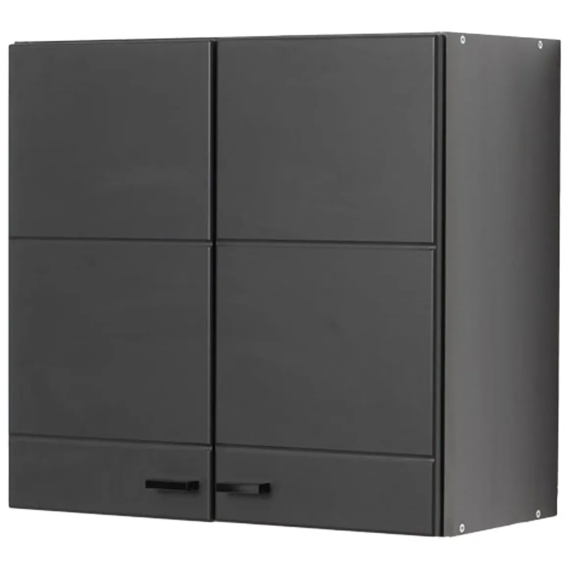 Dispensa da Cucina Nero Antracite un Ripiano 2 Ante 60x30x57h cm, 2 Vani - Palmiano