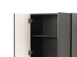 Dispensa da Cucina Nero Antracite un Ripiano 2 Ante 60x30x57h cm, 2 Vani - Palmiano