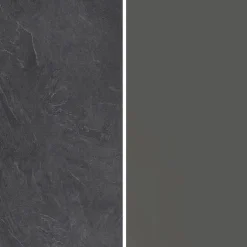 Cucina|Mobili Dispensa > Dmora Dispensa multiuso 2 ante 30x165h cm antracite e ardesia - Atrax Grigio Ardesia, Nero Antracite