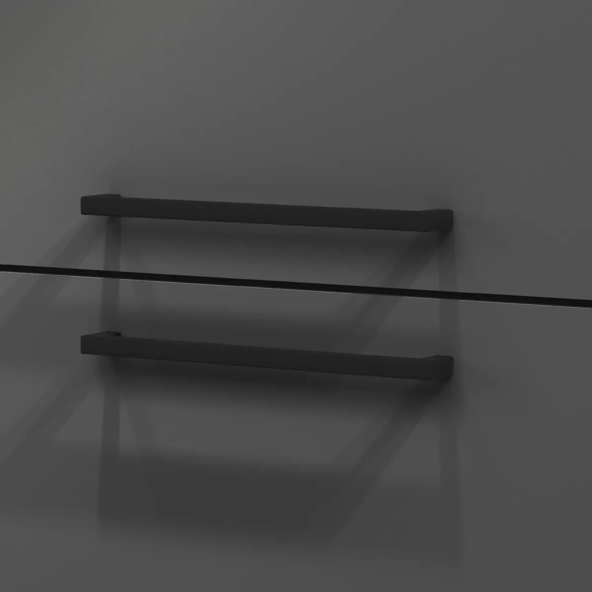 Cucina|Mobili Dispensa > Dmora Dispensa multiuso 2 ante 30x165h cm antracite e ardesia - Atrax Grigio Ardesia, Nero Antracite
