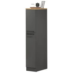 Dispensa multiuso 2 ante 30x165h cm antracite e rovere - Atrax