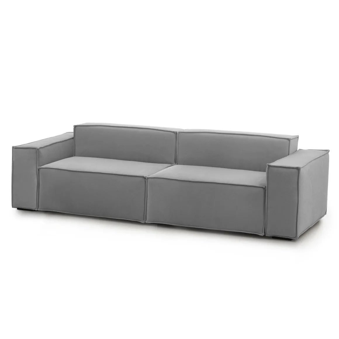 Divano ad angolo grigio 260x95x70h cm - Argo