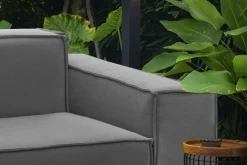 Divano ad angolo grigio 260x95x70h cm - Argo