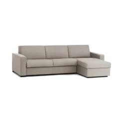 Divano ad angolo tortora 280x95x90h cm - Atos