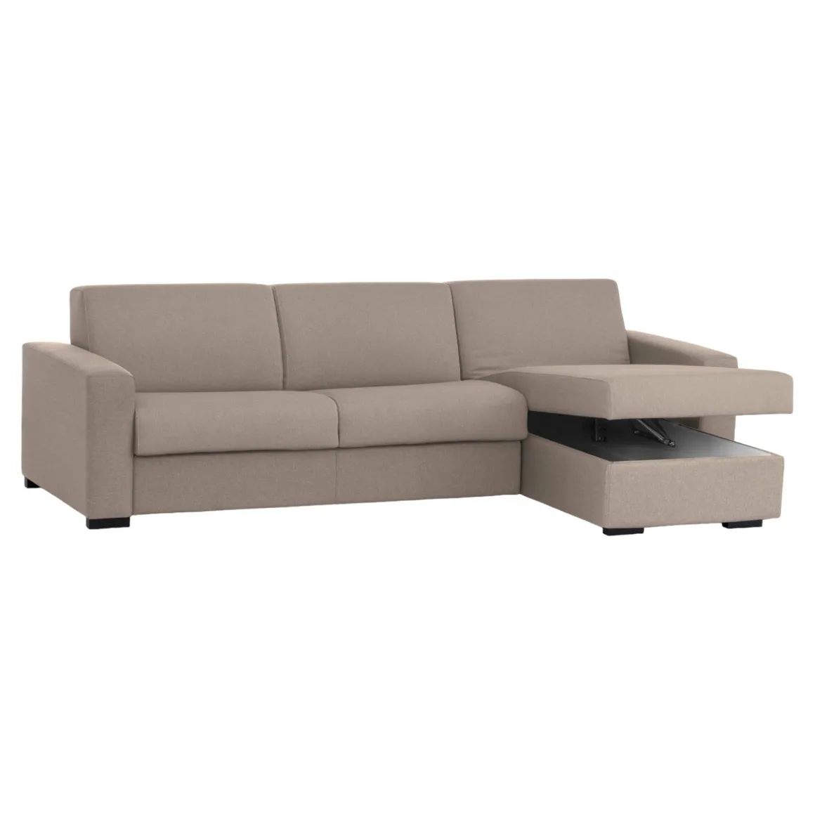 Divano ad angolo tortora 280x95x90h cm - Atos