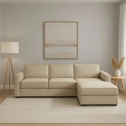 Divano angolare beige 280x95x90h cm - Ametrino