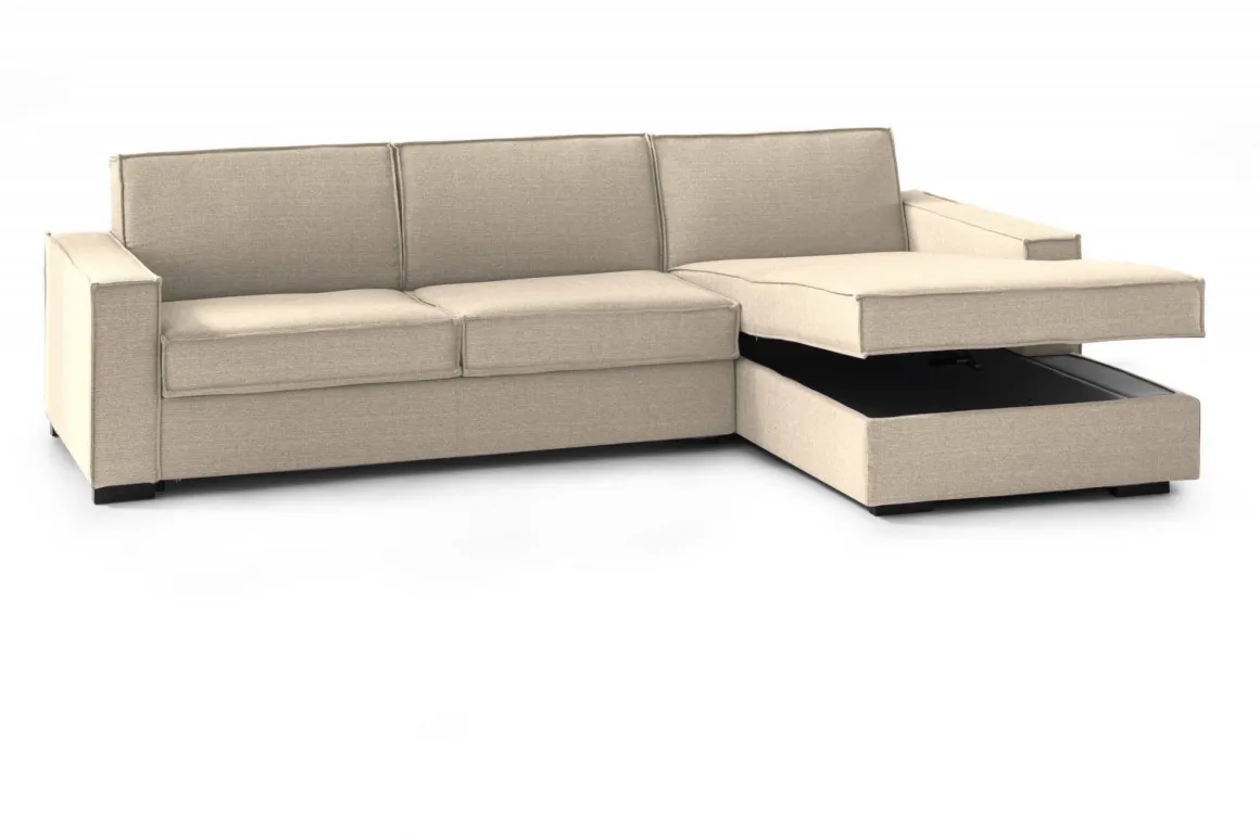 Divano angolare beige 280x95x90h cm - Ametrino