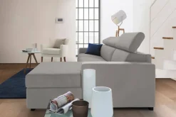 Divano angolare grigio 280x95x85h cm - Ameno